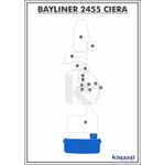 Tapete-PVC-Vinil-Kap-para-Bayliner-2455-Ciera-Plataforma-Azul-Royal