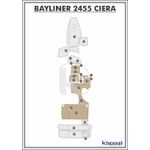 Tapete-EVA-Soft-Tech-para-Bayliner-2455-Ciera-Cockpit-Areia-friso-Preto