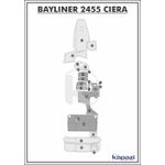 Tapete-PVC-Thermo-Deck-Comfort-para-Bayliner-2455-Ciera-Cockpit-Cinza-friso-Preto