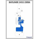 Tapete-PVC-Vinil-Kap-para-Bayliner-2455-Ciera-Cockpit-Azul-Royal
