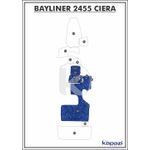 Tapete-Textil-Nauti-Clean-para-Bayliner-2455-Ciera-Cockpit-Azul-Maritimo-com-Borda