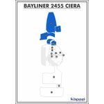 Tapete-PVC-Vinil-Kap-para-Bayliner-2455-Ciera-Cabine-Azul-Royal