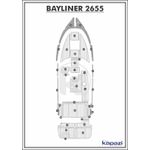 Tapete-PVC-Thermo-Deck-Comfort-para-Bayliner-2655-Passadico-Cinza-friso-Preto