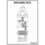 Tapete-PVC-Thermo-Deck-Comfort-para-Bayliner-2655-Cockpit-Cinza-friso-Preto