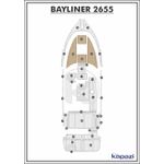 Tapete-EVA-Soft-Tech-para-Bayliner-2655-Proa-Areia-friso-Preto