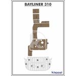 Tapete-PVC-Thermo-Deck-Beach-para-Bayliner-310-Cockpit-Natural-friso-Preto