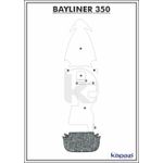 Tapete-PVC-Nautico-Trancado-para-Bayliner-350-Plataforma-Branco-e-Preto-com-Borda