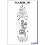 Tapete-PVC-Thermo-Deck-Comfort-para-Bayliner-350-Cockpit-Cinza-friso-Preto