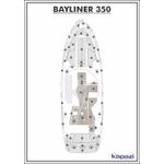 Tapete-PVC-Thermo-Deck-Classic-para-Bayliner-350-Cockpit-Areia-friso-Preto