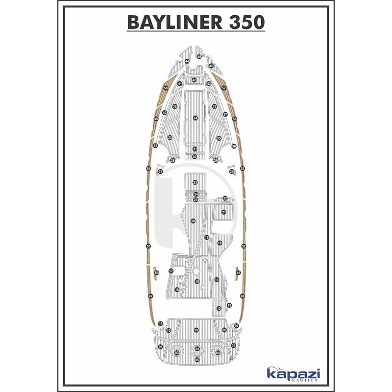Tapete-EVA-Soft-Tech-para-Bayliner-350-Passadico-Areia-friso-Preto