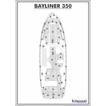 Tapete-PVC-Thermo-Deck-Classic-para-Bayliner-350-Passadico-Cinza-friso-Branco