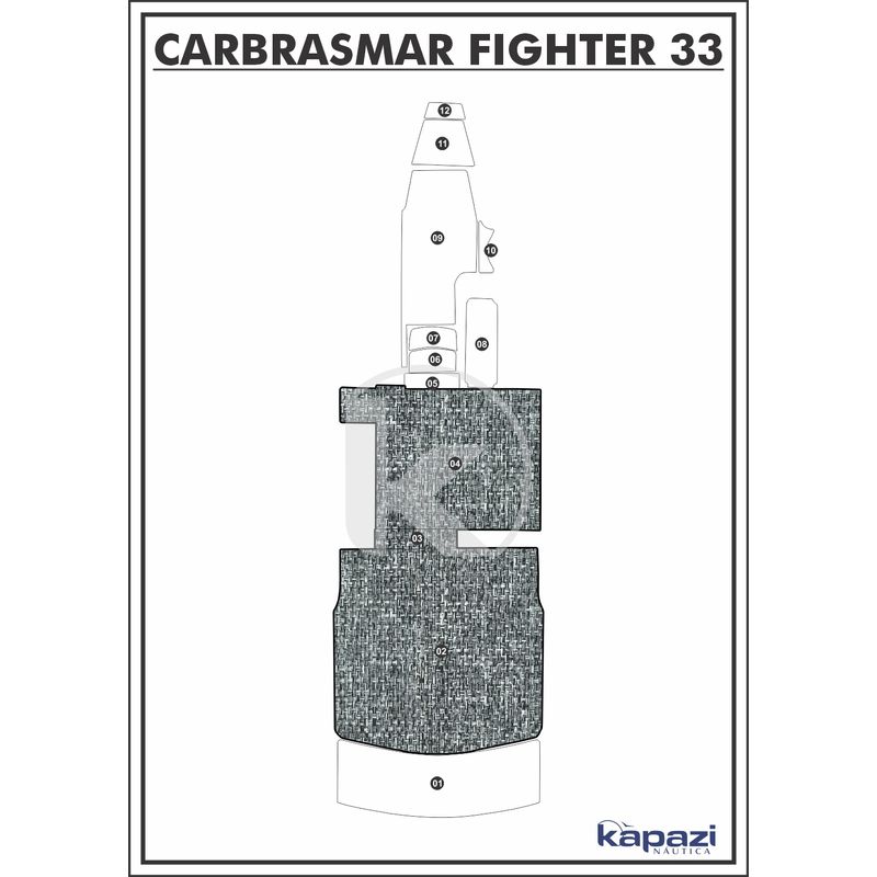 tapete-pvc-nautico-trancado-para-carbrasmar-fighter-33-cockpit-branco-e-preto-com-borda