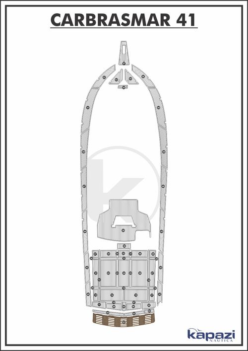 Tapete PVC Thermo Deck Beach para Carbrasmar 41 - Plataforma