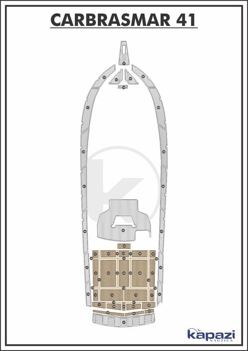 Tapete EVA Soft Tech para Carbrasmar 41 - Cockpit