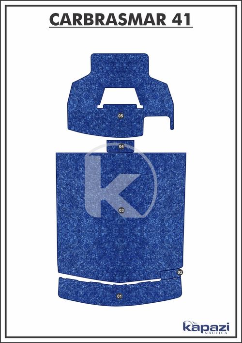 Tapete Têxtil Nauti Clean para Carbrasmar 41 - Completo