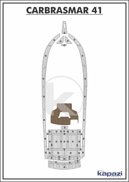 Tapete PVC Thermo Deck Beach para Carbrasmar 41 - Fly
