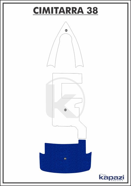 Tapete PVC Vinil Kap para Cimitarra 38 - Plataforma