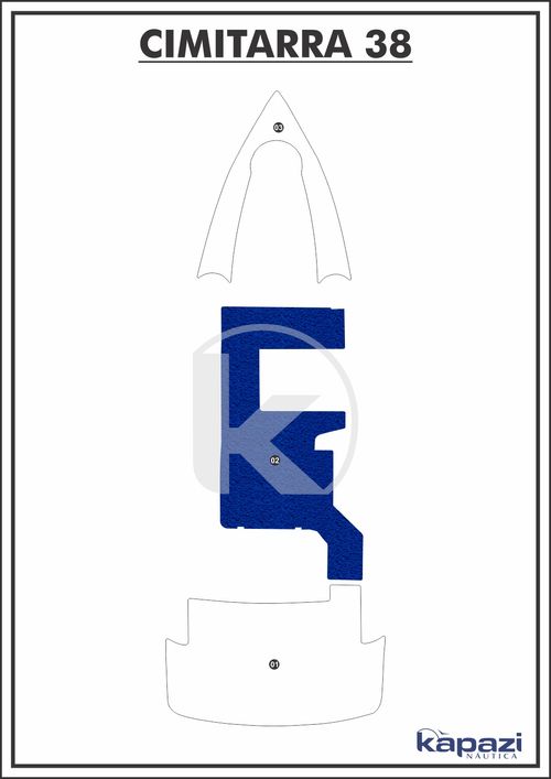Tapete PVC Vinil Kap para Cimitarra 38 - Cockpit
