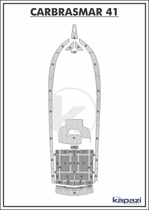 Tapete PVC Thermo Deck Comfort para Carbrasmar 41 - Cockpit
