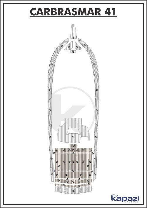Tapete PVC Thermo Deck Classic para Carbrasmar 41 - Cockpit