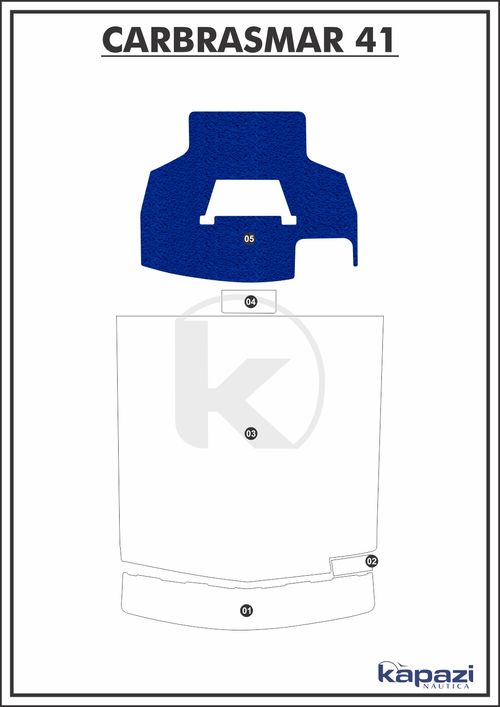 Tapete PVC Vinil Kap para Carbrasmar 41 - Fly