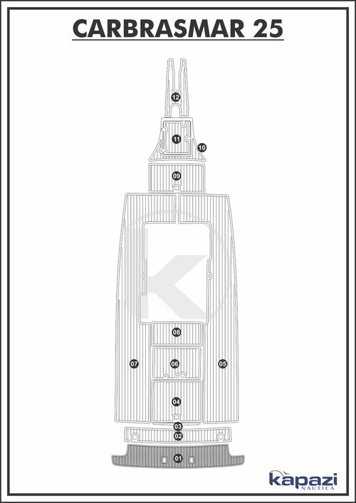Tapete PVC Thermo Deck Comfort para Carbrasmar 25 - Plataforma