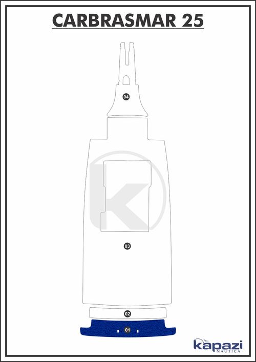 Tapete PVC Vinil Kap para Carbrasmar 25 - Plataforma