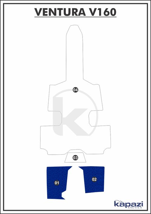Tapete PVC Vinil Kap para Ventura V 160 - Plataforma
