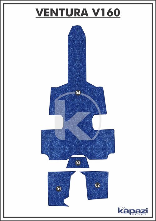 Tapete Têxtil Nauti Clean para Ventura V 160 - Completo