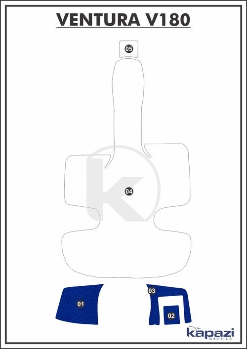 Tapete PVC Vinil Kap para Ventura V 180 - Plataforma