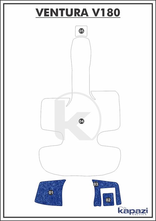 Tapete Têxtil Nauti Clean para Ventura V 180 - Plataforma