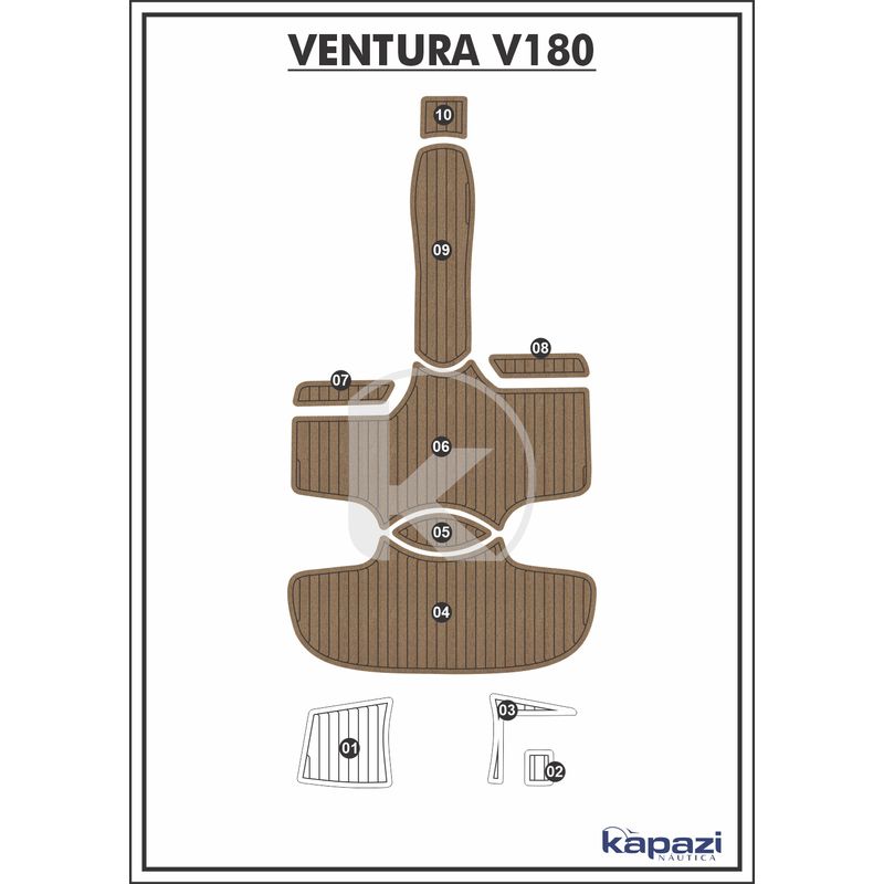 tapete-pvc-thermo-deck-beach-para-ventura-v-180-cockpit-natural-friso-preto