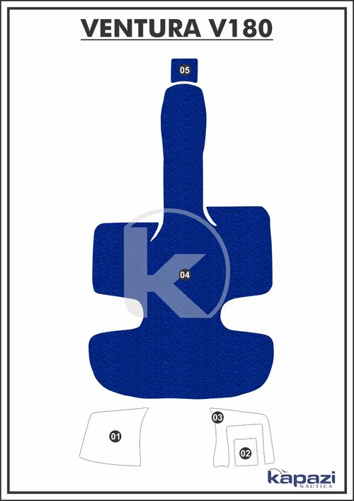 Tapete PVC Vinil Kap para Ventura V 180 - Cockpit