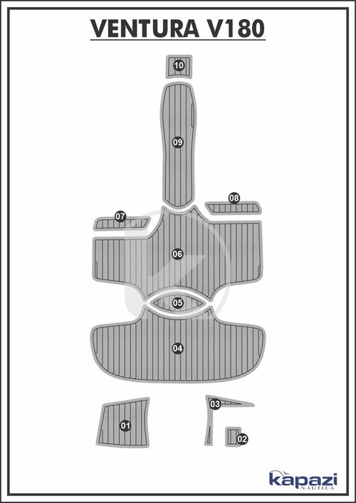 Tapete PVC Thermo Deck Comfort para Ventura V 180 - Completo