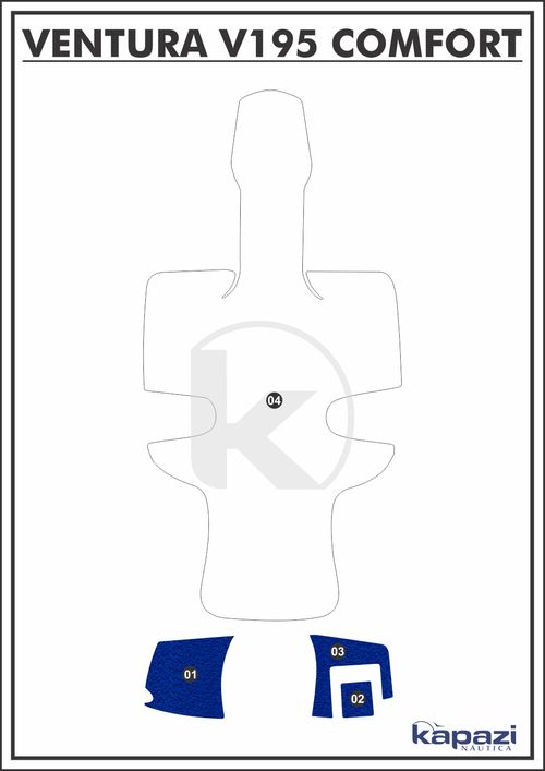 Tapete PVC Vinil Kap para Ventura V 195 Comfort - Plataforma