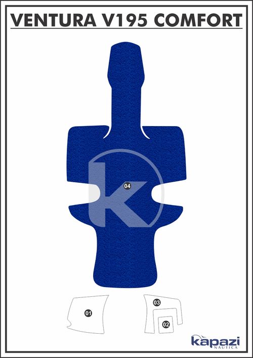 Tapete PVC Vinil Kap para Ventura V 195 Comfort - Cockpit