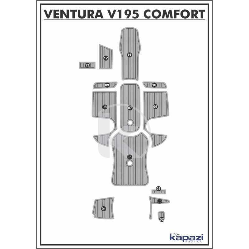 tapete-pvc-thermo-deck-comfort-para-ventura-v-195-comfort-completo-cinza-friso-preto