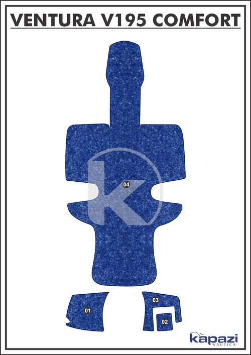 Tapete Têxtil Nauti Clean para Ventura V 195 Comfort - Completo