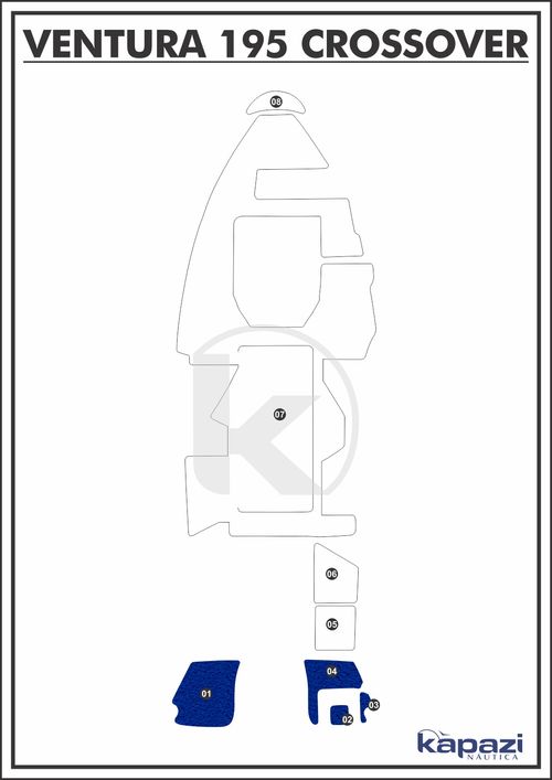 Tapete PVC Vinil Kap para Ventura V 195 Crossover - Plataforma