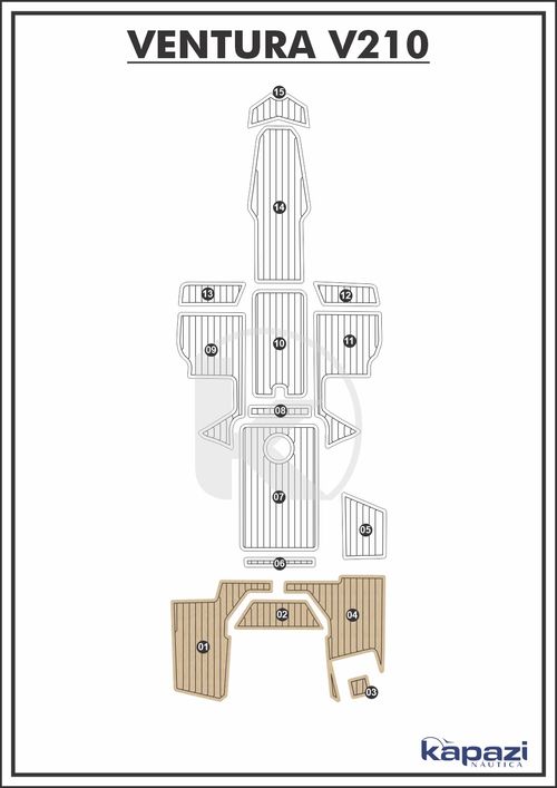 Tapete EVA Soft Tech para Ventura V 210 - Plataforma