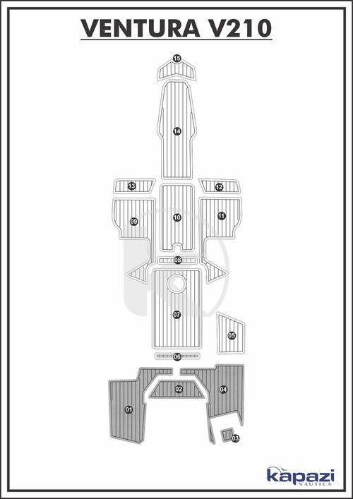 Tapete PVC Thermo Deck Comfort para Ventura V 210 - Plataforma
