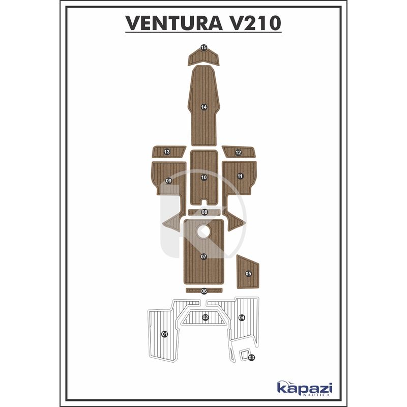tapete-pvc-thermo-deck-beach-para-ventura-v-210-cockpit-natural-friso-preto
