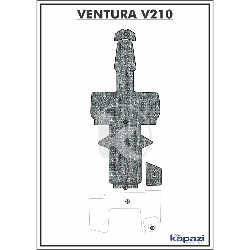 tapete-pvc-nautico-trancado-para-ventura-v-210-cockpit-branco-e-preto-com-borda