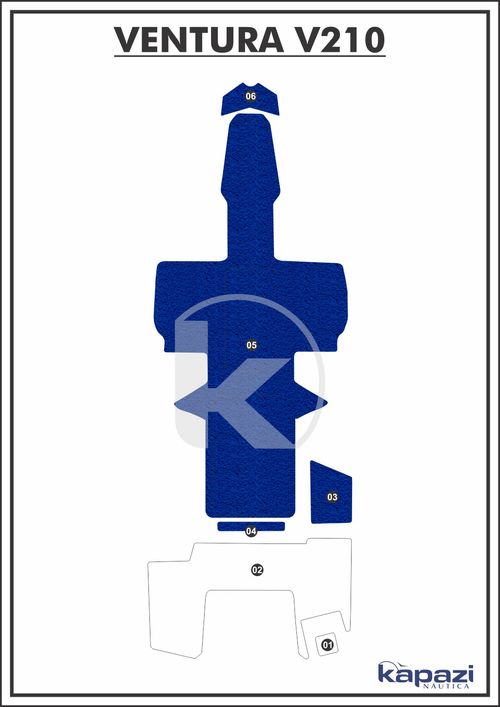 Tapete PVC Vinil Kap para Ventura V 210 - Cockpit