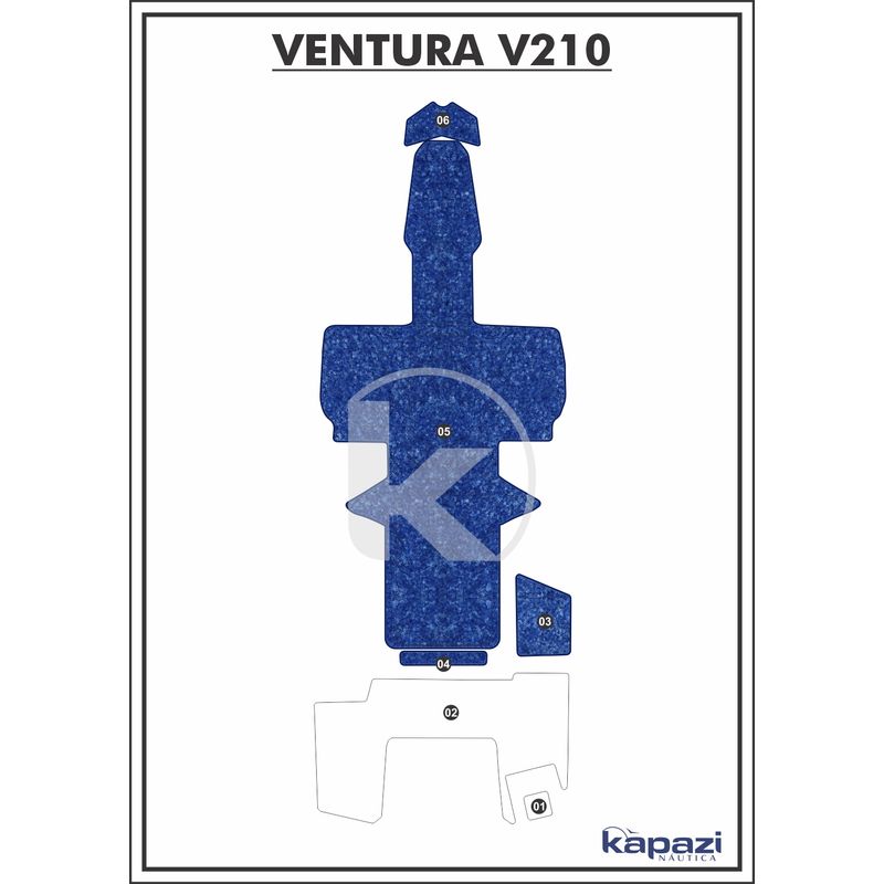 tapete-textil-nauti-clean-para-ventura-v-210-cockpit-azul-maritimo-com-borda