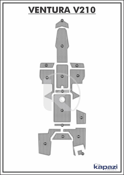 Tapete PVC Thermo Deck Comfort para Ventura V 210 - Completo