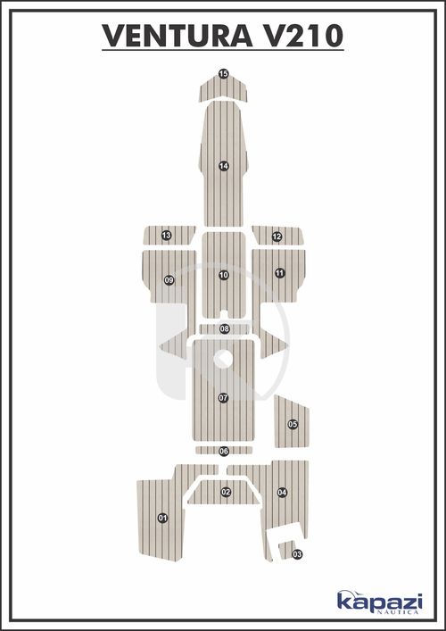Tapete PVC Thermo Deck Classic para Ventura V 210 - Completo