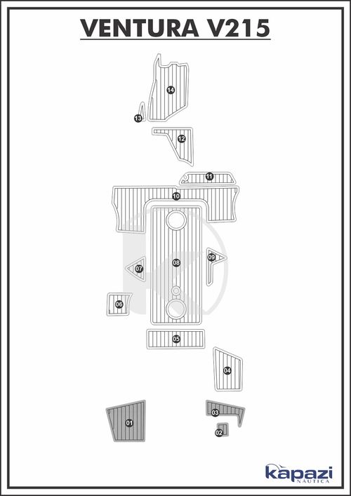 Tapete PVC Thermo Deck Comfort para Ventura V 215 - Plataforma