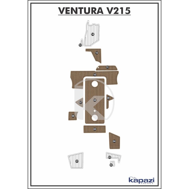 tapete-pvc-thermo-deck-beach-para-ventura-v-215-cockpit-natural-friso-preto