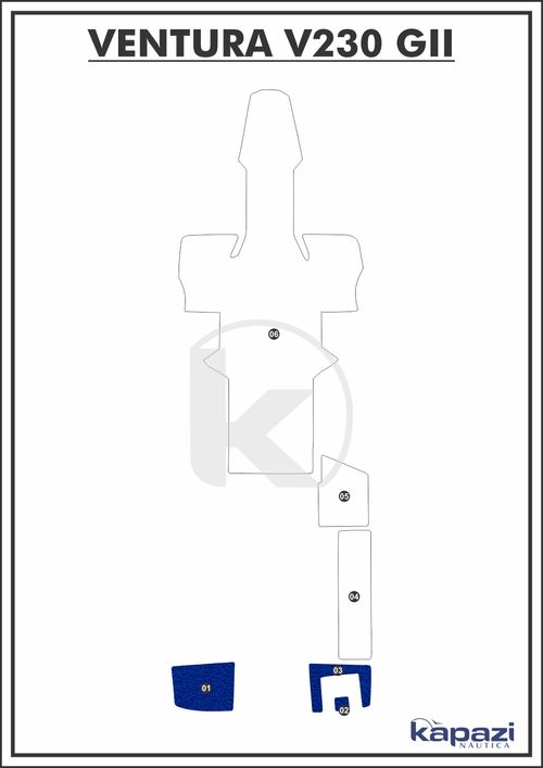Tapete PVC Vinil Kap para Ventura V 230 GII - Plataforma